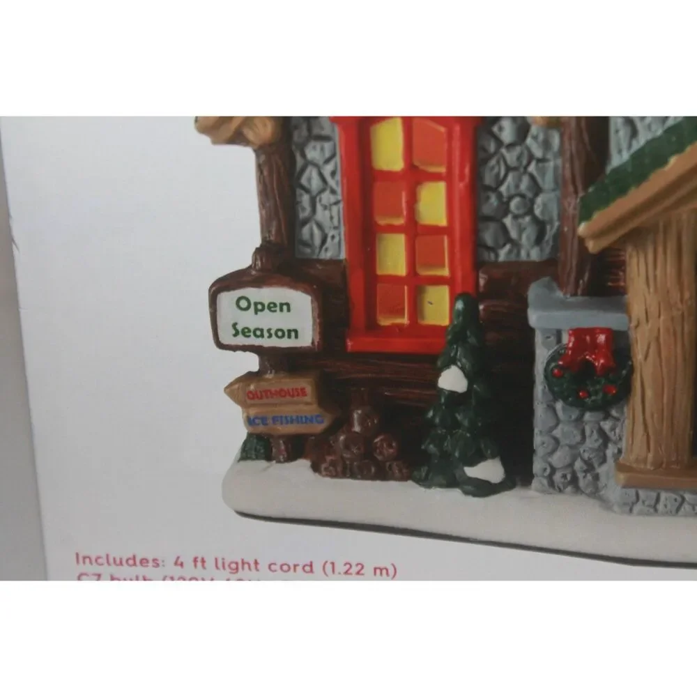 Holiday Time Alpine Lodge Lighted Christmas Village Building